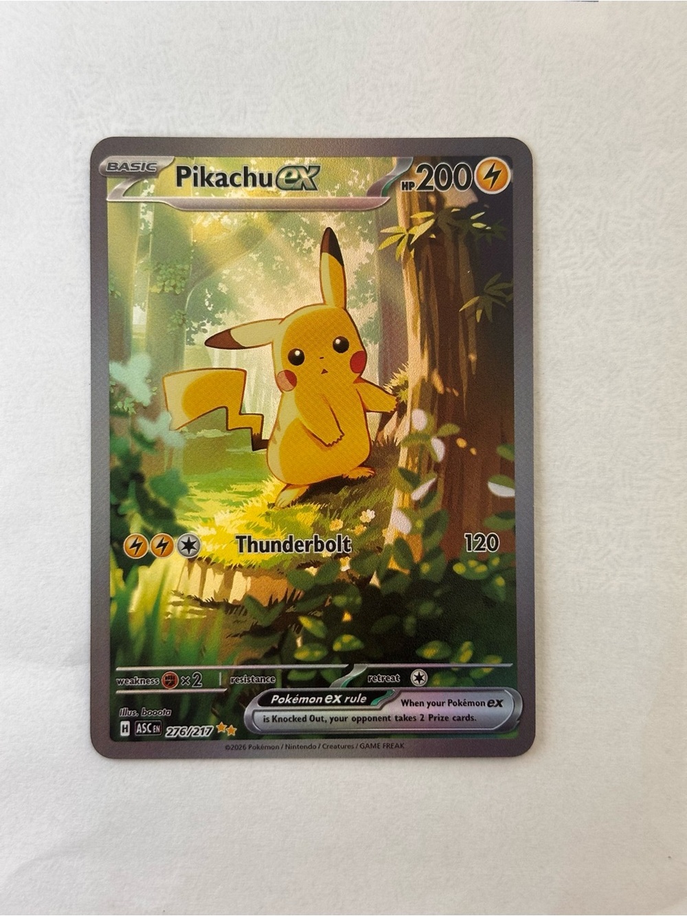 Pikachu EX Card - SIR AH DIY Treekachu Read description